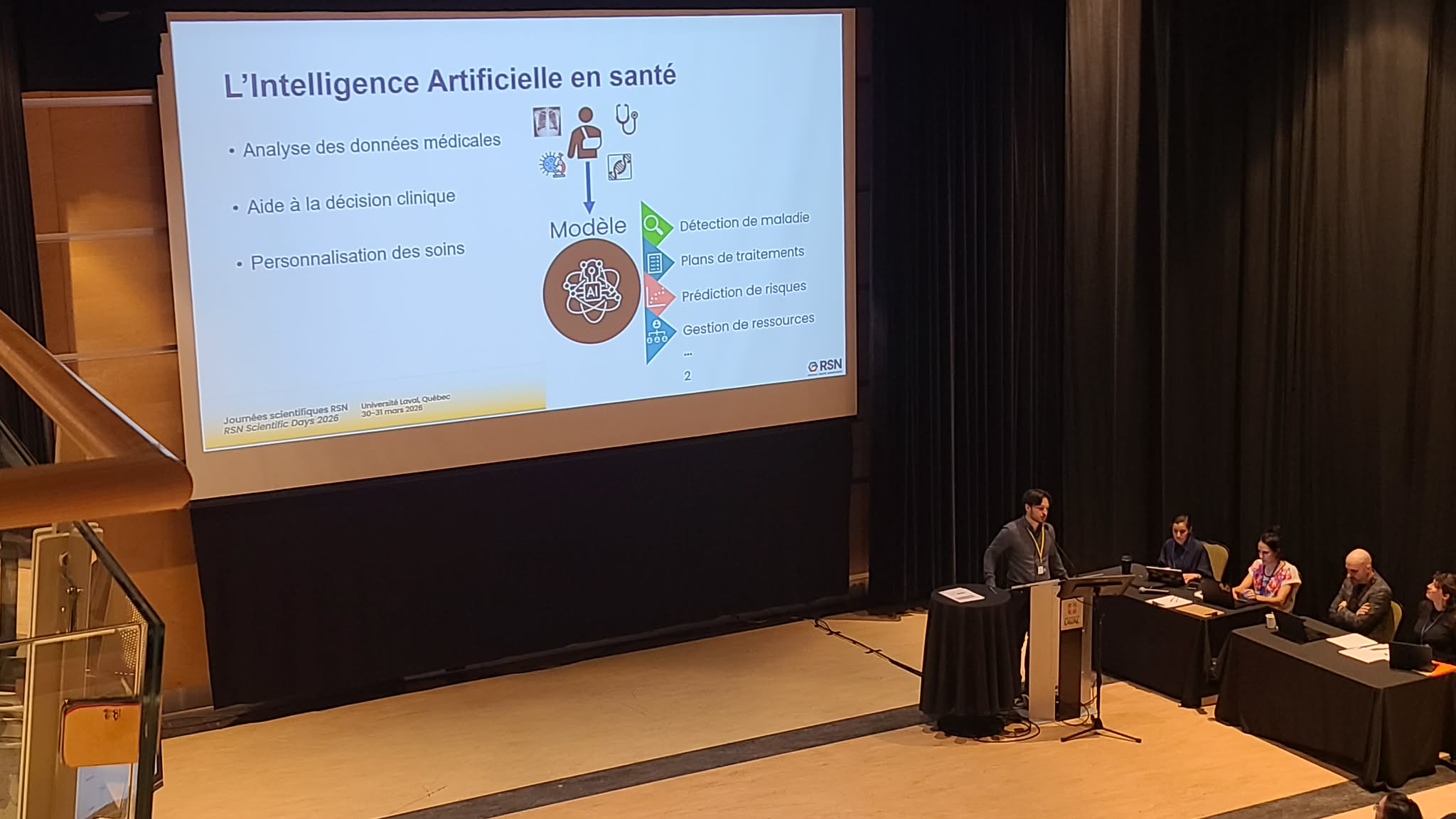 Olivier Lefebvre presenting at the RSN Scientific Days